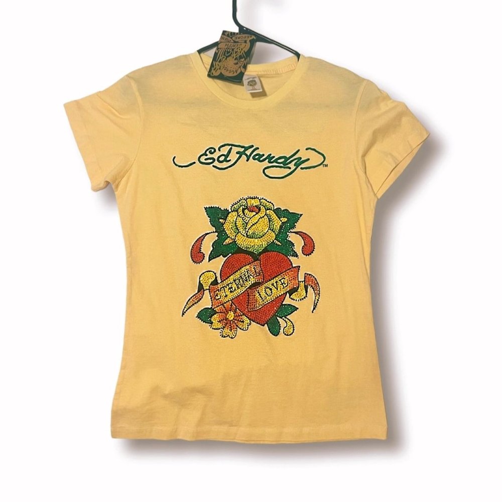 Ed Hardy Rhinestone Baby Tee